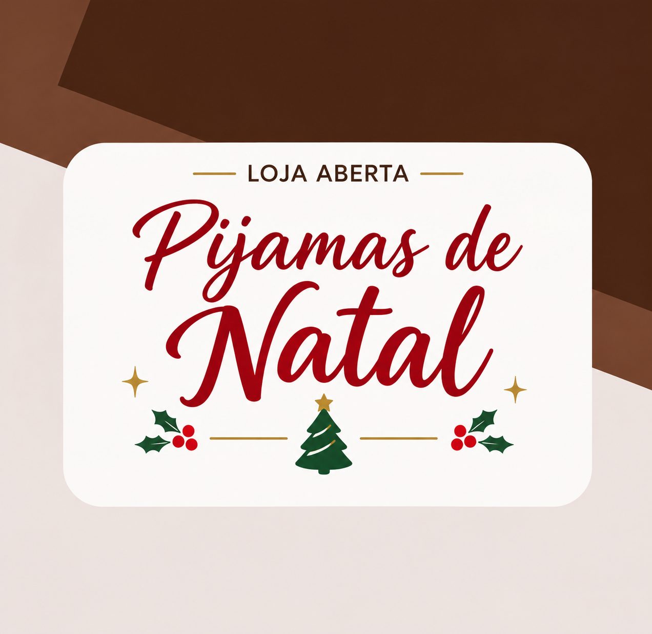 Pijamas de Natal Pedidos até 22/10 PA
