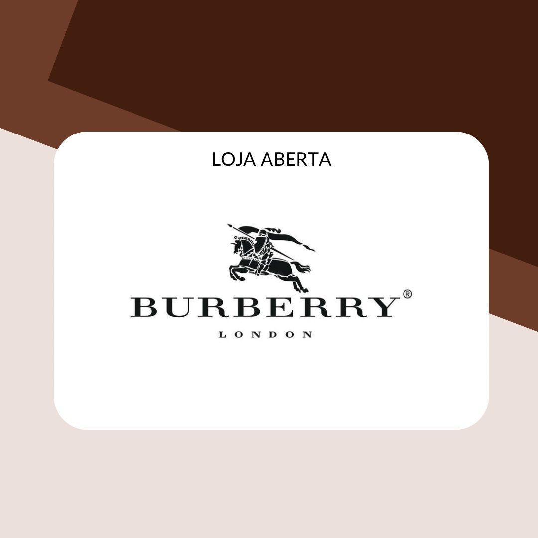 Burberry Pedidos até 21/10 FL