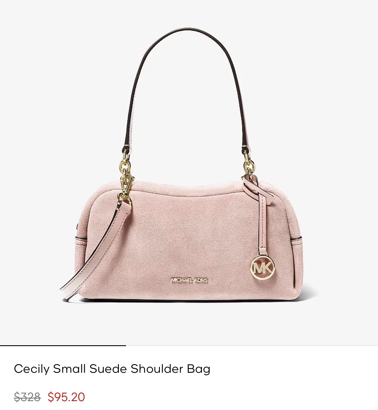 Michael Kors - Cecily Small Suede Shoulder com alça extra crossbody