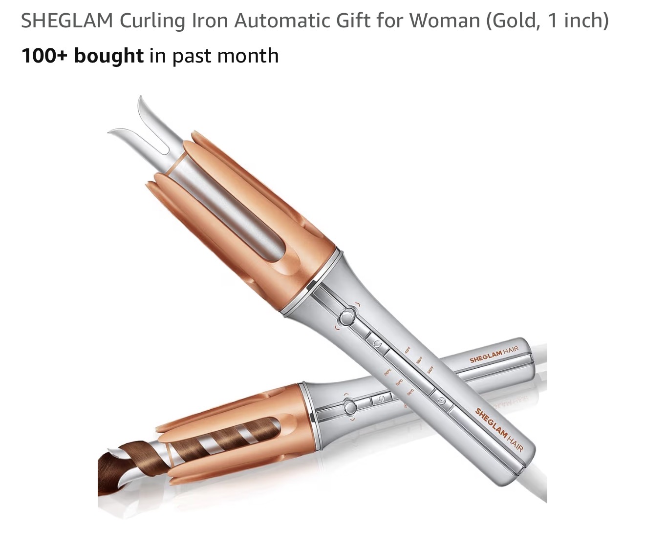 SHEGLAM Curling Iron Automatic Gift for Woman ( 1 inch)